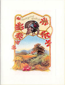 Thanksgiving Greeting Card - Thanksgiving Greetings Sparkle Card Hampton Court Essential Luxuries & The Lavender Shop Thanksgiving Greeting Card - Thanksgiving Greetings Sparkle Card Hampton Court Essential Luxuries & The Lavender Shop