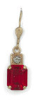La Vie Parisienne Austrian Crystal Earring - Siam - Hampton Court Essential Luxuries