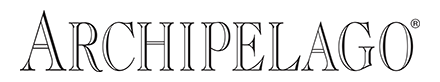 The image displays the word "ARCHIPELAGO" in elegant, uppercase serif font, centered on a white background.