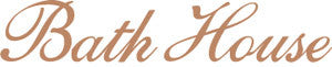 Stylized brown text that reads "Bath House" in elegant cursive font.