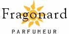 Fragonard Parfumeur logo featuring the brand name in black text with a stylized yellow sun in the background.
