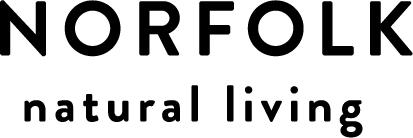 Text logo saying "NORFOLK natural living" in bold, black letters.