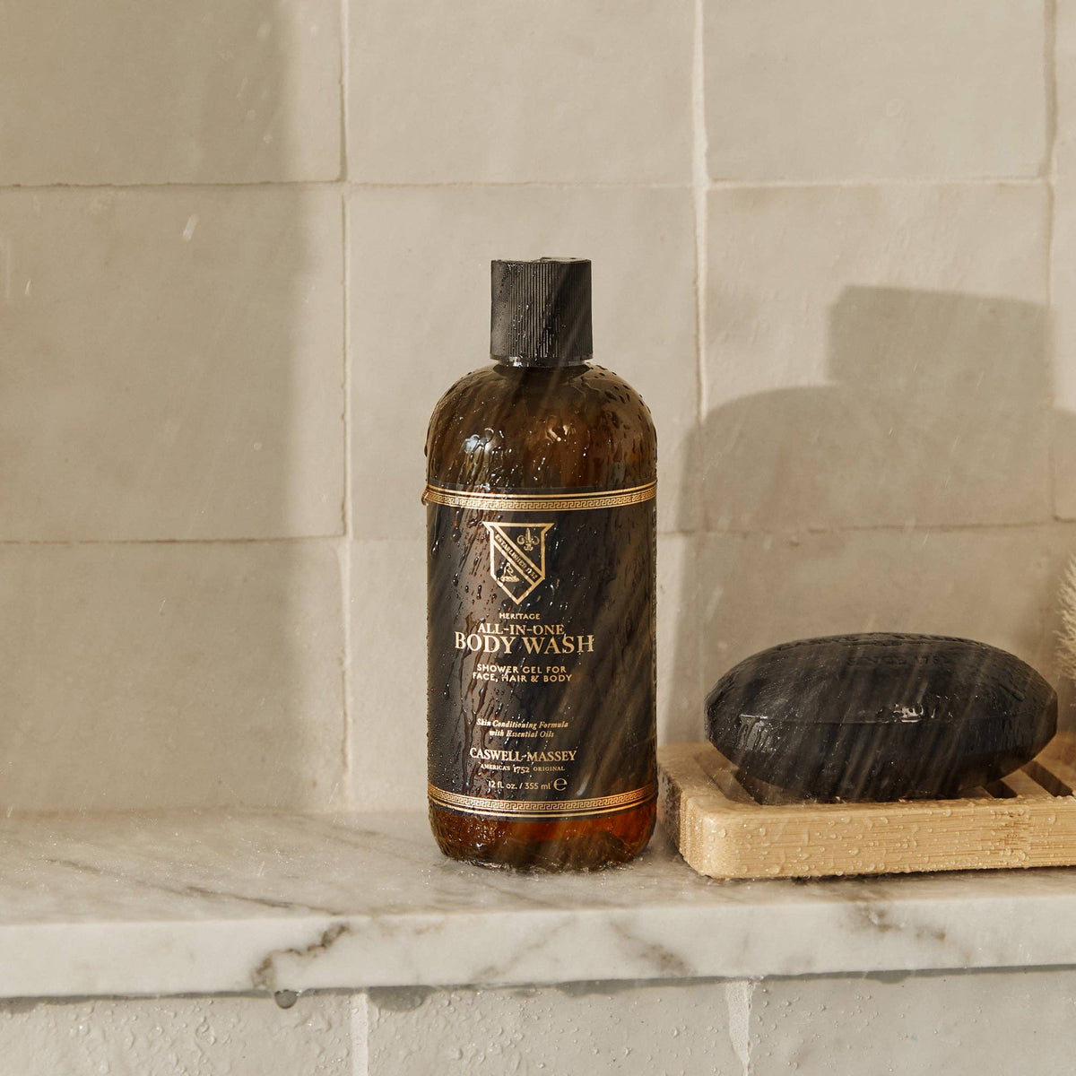 Caswell-Massey All-in-One Hair Face and Body Wash, Citrus & Herbal, 12oz