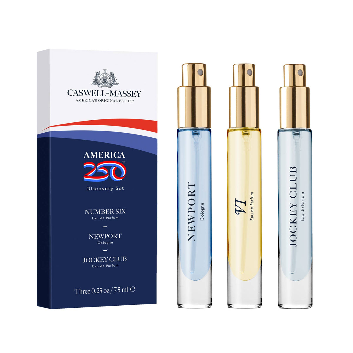 Caswell-Massey  America250 Official Fragrance Discovery Set, 3pc