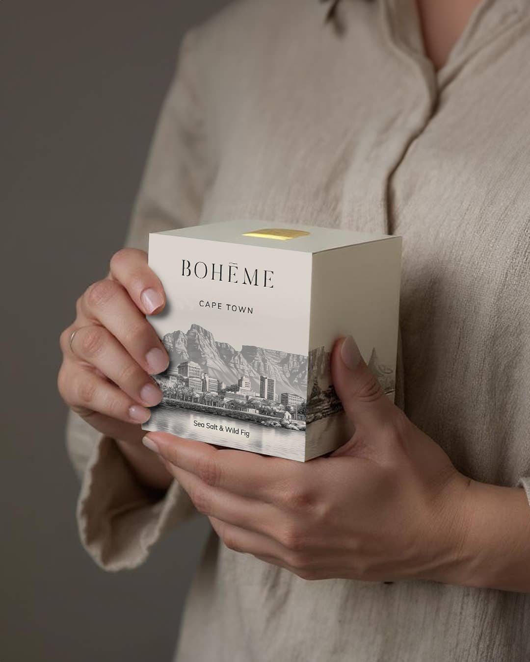Boheme Fragrances Cape Town Candle – Sea Salt, Wild Fig & Jasmine