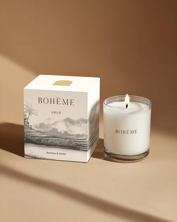 Boheme Fragrances Ubud Candle – Bamboo, Coconut & Sandalwood