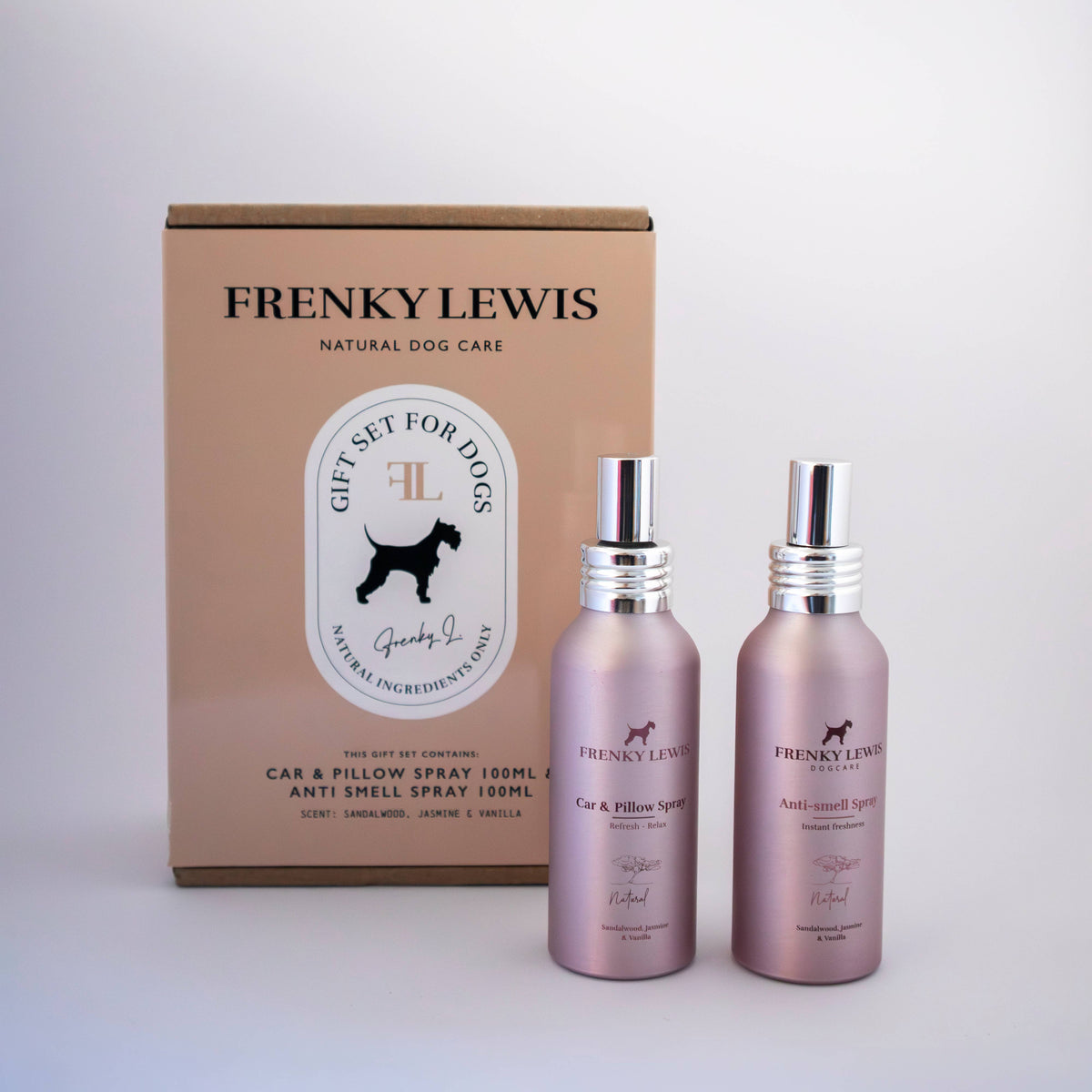 Frenky Lewis B.V. Sandalwood, Jasmine & Vanilla Car & Pillow+Anti Smell Spray 150ml