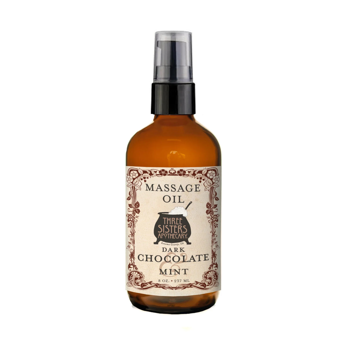 Three Sisters Apothecary Dark Chocolate & Mint Massage Oil