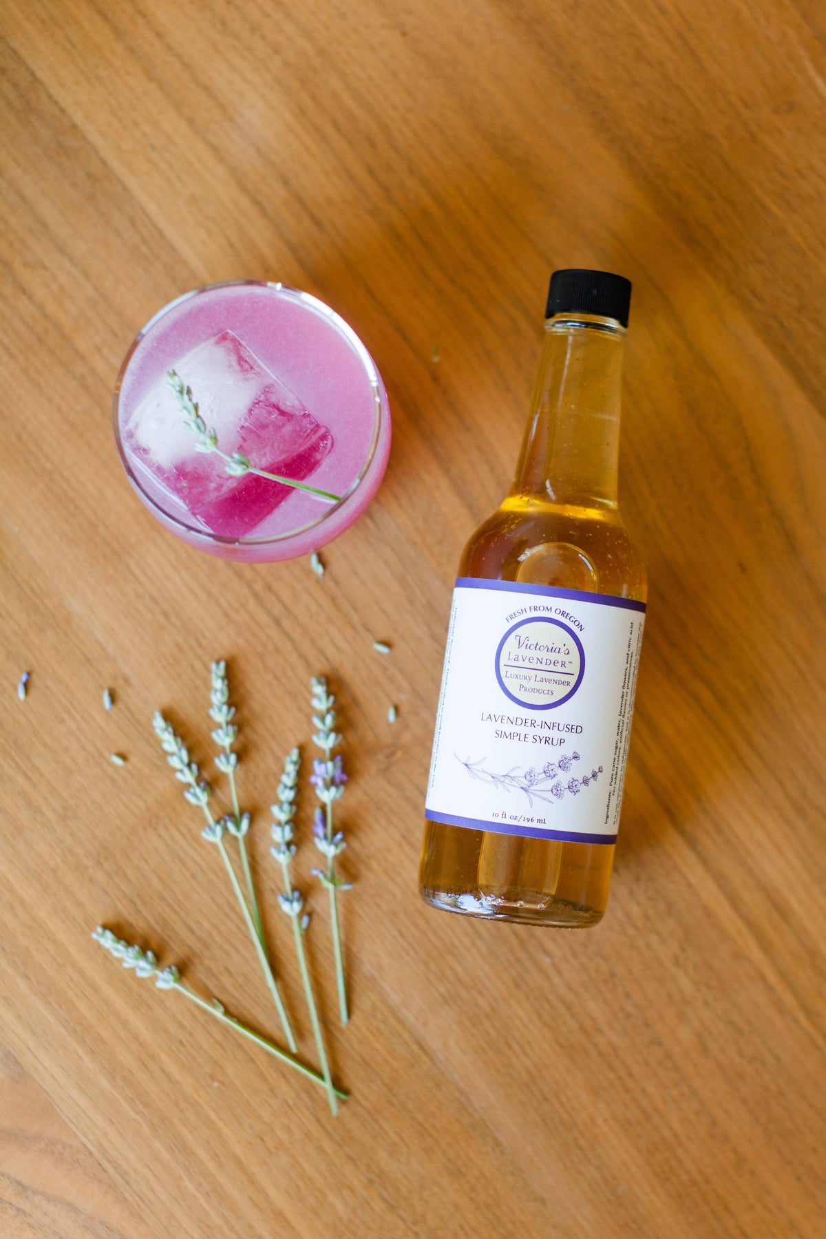 Victoria's Lavender - Lavender Simple Syrup