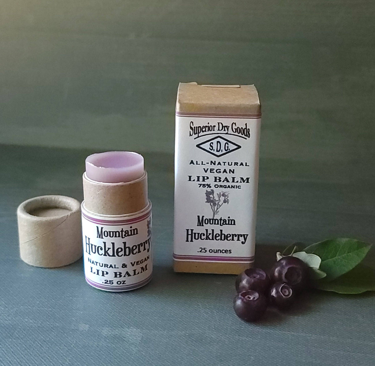 Superior Dry Goods Mountain Huckleberry Lip Balm | Natural