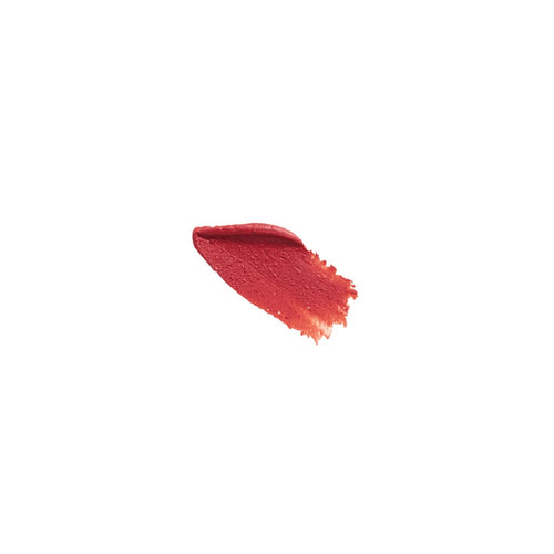 A single swipe of FRENCH GIRL Tinted Lip Balm in Veronique, with a slightly uneven edge on a white background, captures the effortless allure of clean beauty.