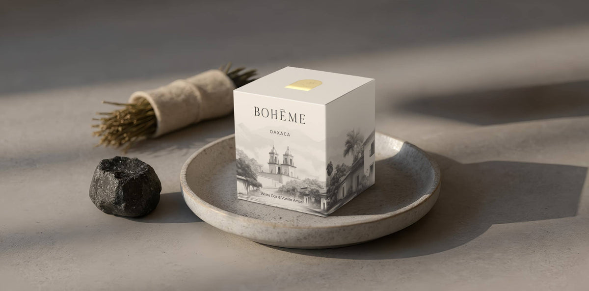 Boheme Fragrances Oaxaca Wholesale Candle – White Oak, Amber & Vanilla