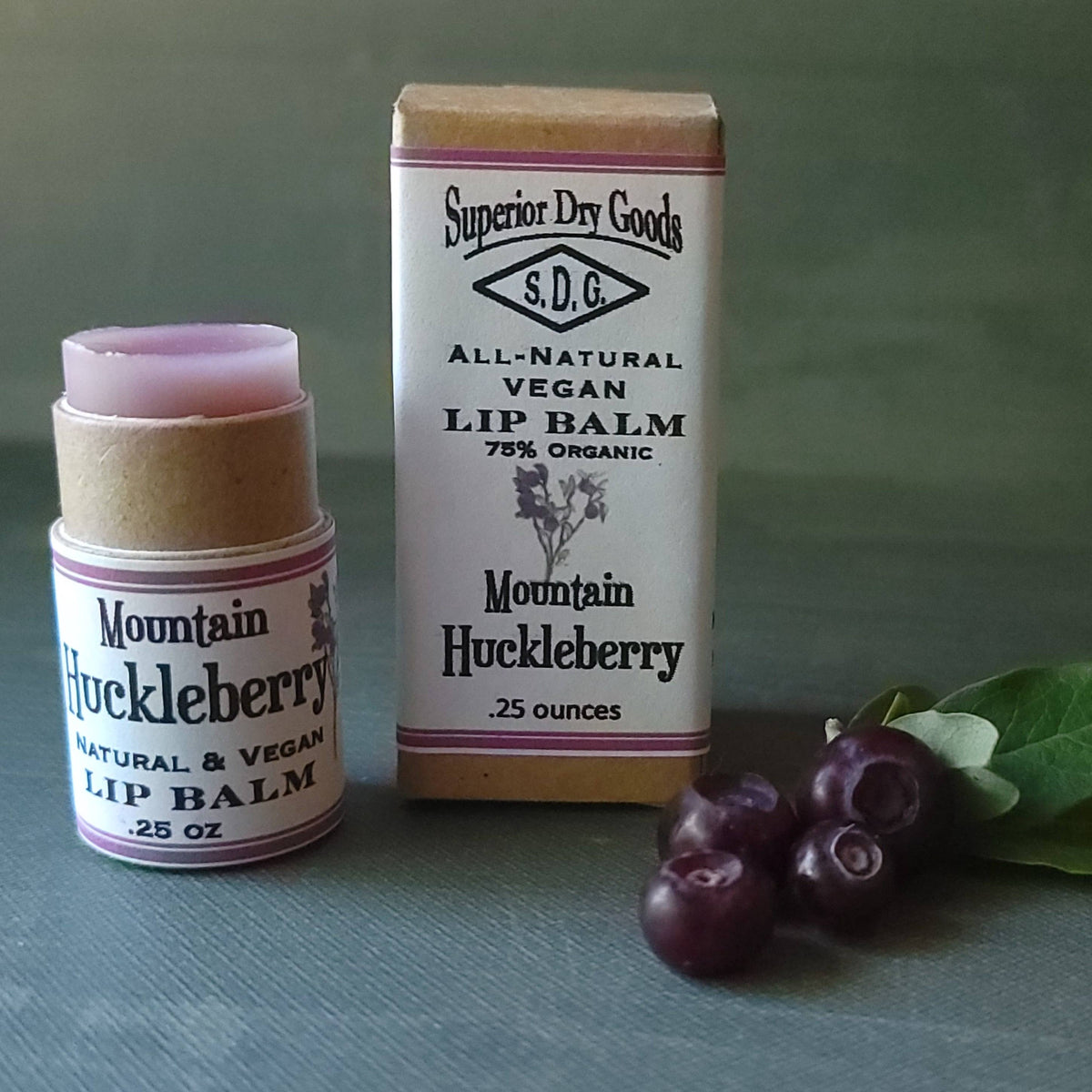 Superior Dry Goods Mountain Huckleberry Lip Balm | Natural