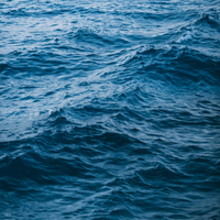 The deep blue waves with gentle ripples and white highlights evoke the soothing sensation of ISULA Storia di Mare - Sea Story Shampoo by ISULA parfums, infusing the scene with calming oceanic aromatics under natural light.