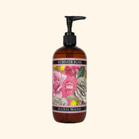 The English Soap Co. Kew Gardens Summer Rose Hand Wash gently cleanses your hands with nature-inspired ingredients and a fresh floral scent.