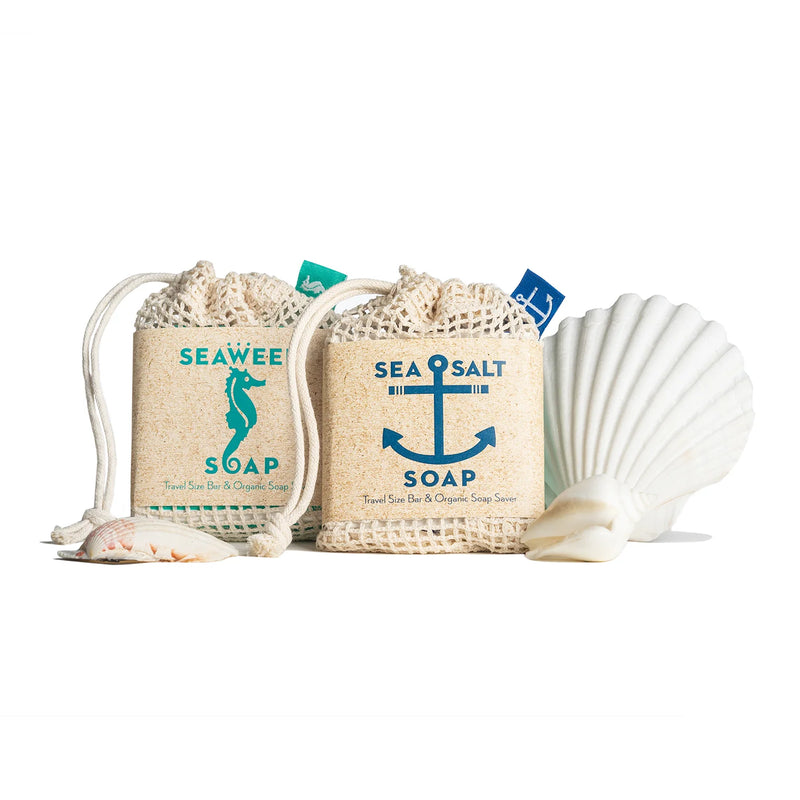 Swedish Dream Sea Salt Travel Size Soap & Organic Soap Saver - Hampton Court Essential Luxuries
