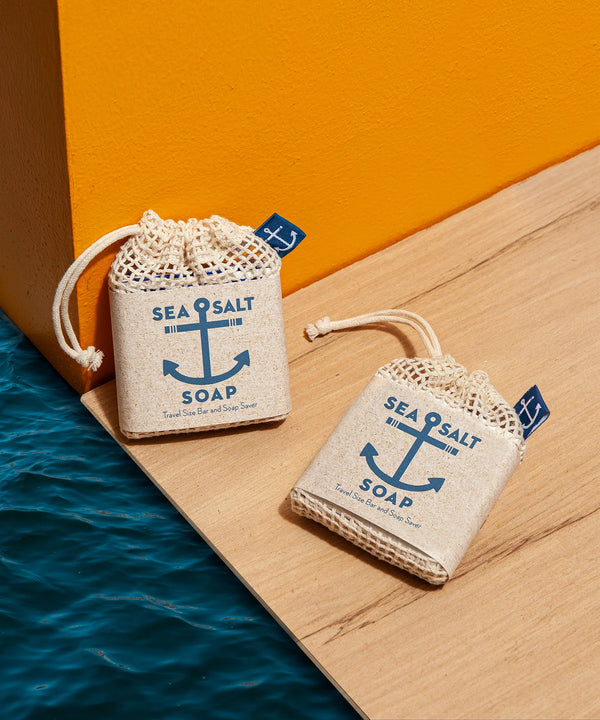 Swedish Dream Sea Salt Travel Size Soap & Organic Soap Saver - Hampton Court Essential Luxuries