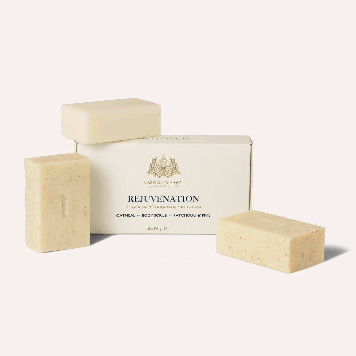 Caswell-Massey Rejuvenation Natural Soap Gift Set, Plant-Based