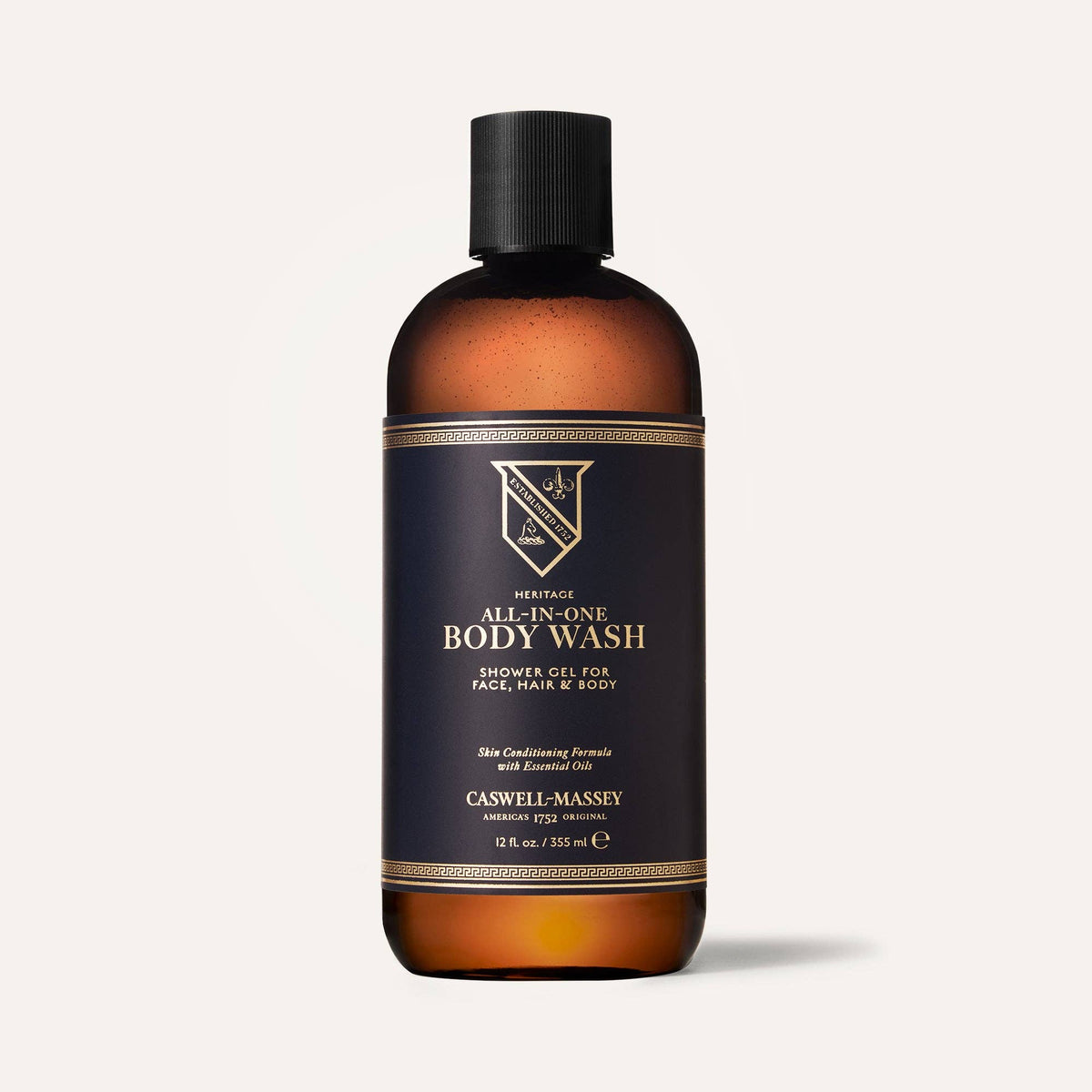 Caswell-Massey All-in-One Hair Face and Body Wash, Citrus & Herbal, 12oz