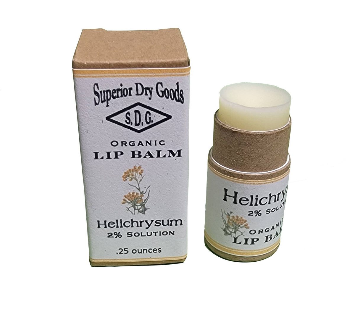 Superior Dry Goods Helichrysum Lip Balm | Natural & Organic