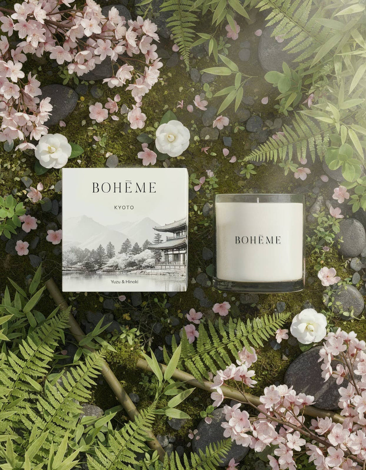 Boheme Fragrances Kyoto Candle – Yuzu, Hinoki & Cherry Blossom