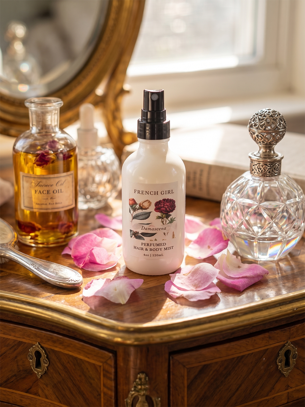 FRENCH GIRL  Perfumed Hair & Body Mist  Alcohol-Free Vegan  -5 Scents