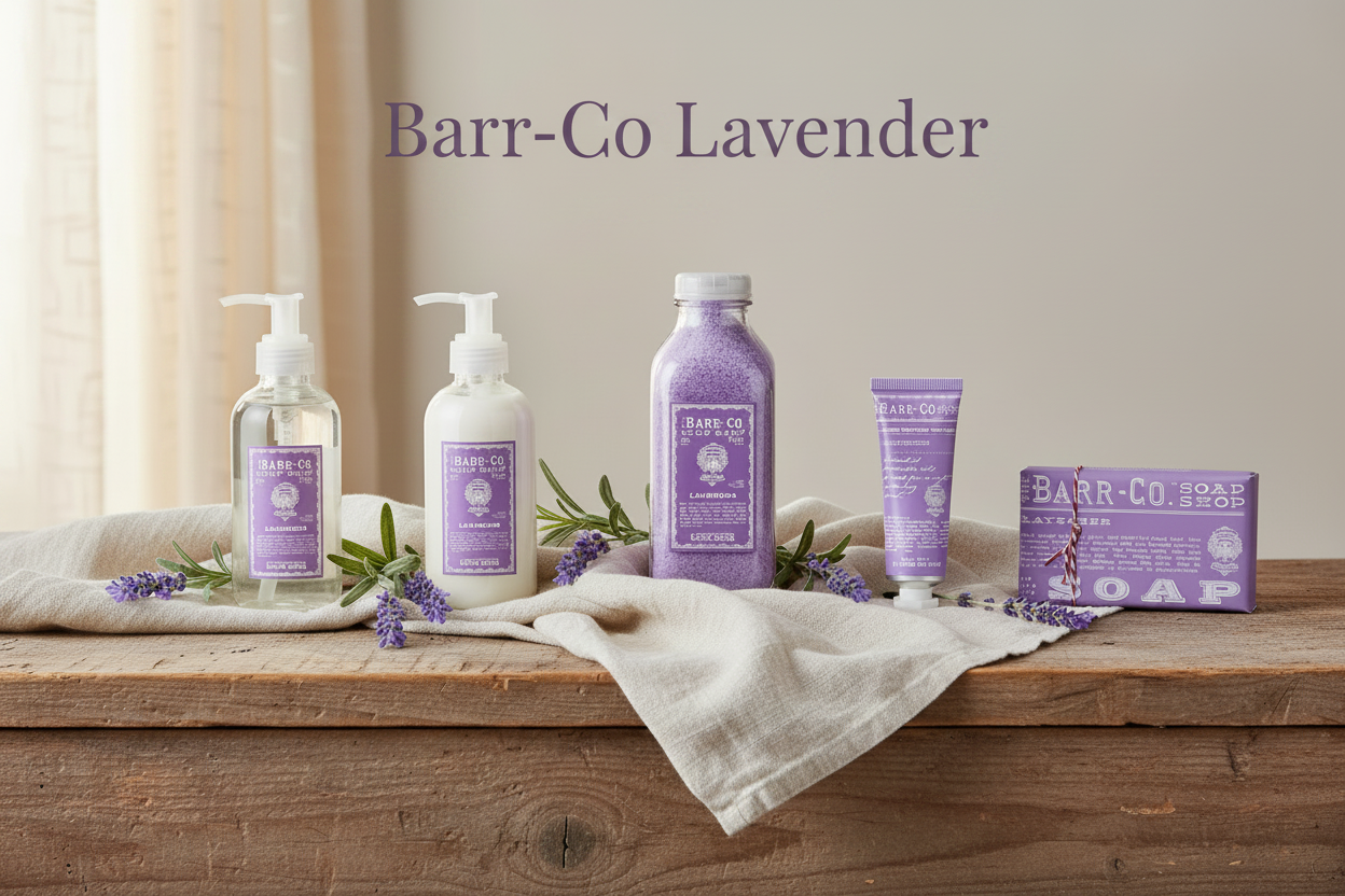 Barr-Co Lavender Banner with Text