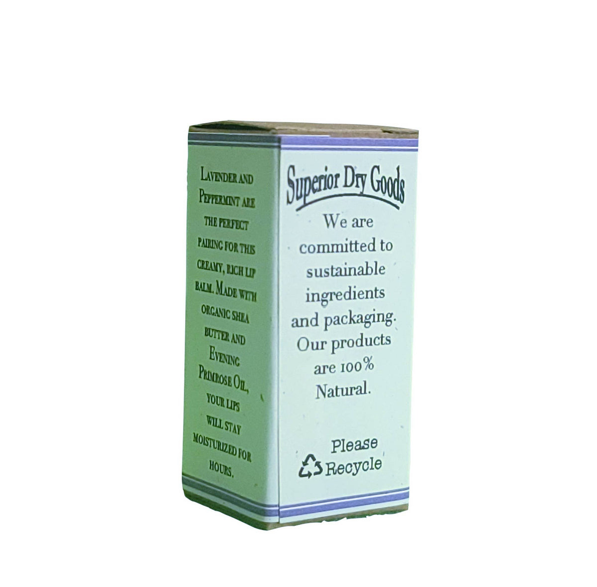 Superior Dry Goods Peppermint & Lavender Lip Balm | Organic