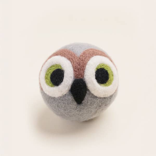 MODERNBEAST - OWL BEASTBALL Wool Dog Toy