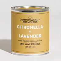Candela alla citronella e alla lavanda di Commonwealth Provisions 