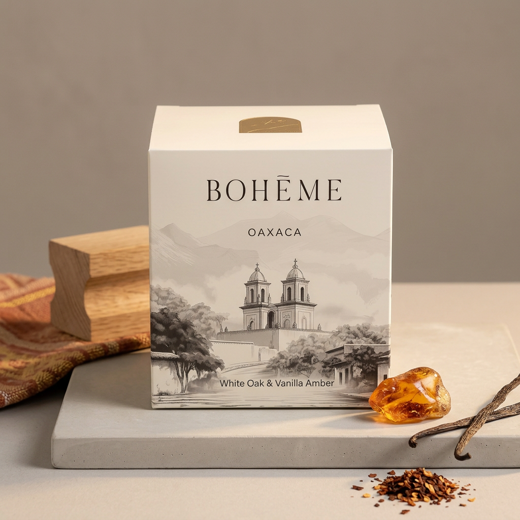 Boheme Fragrances Oaxaca Wholesale Candle – White Oak, Amber & Vanilla