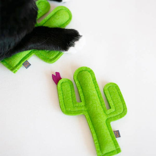 MODERNBEAST  KITTY CACTUS Wool Cat Toy with Organic Catnip