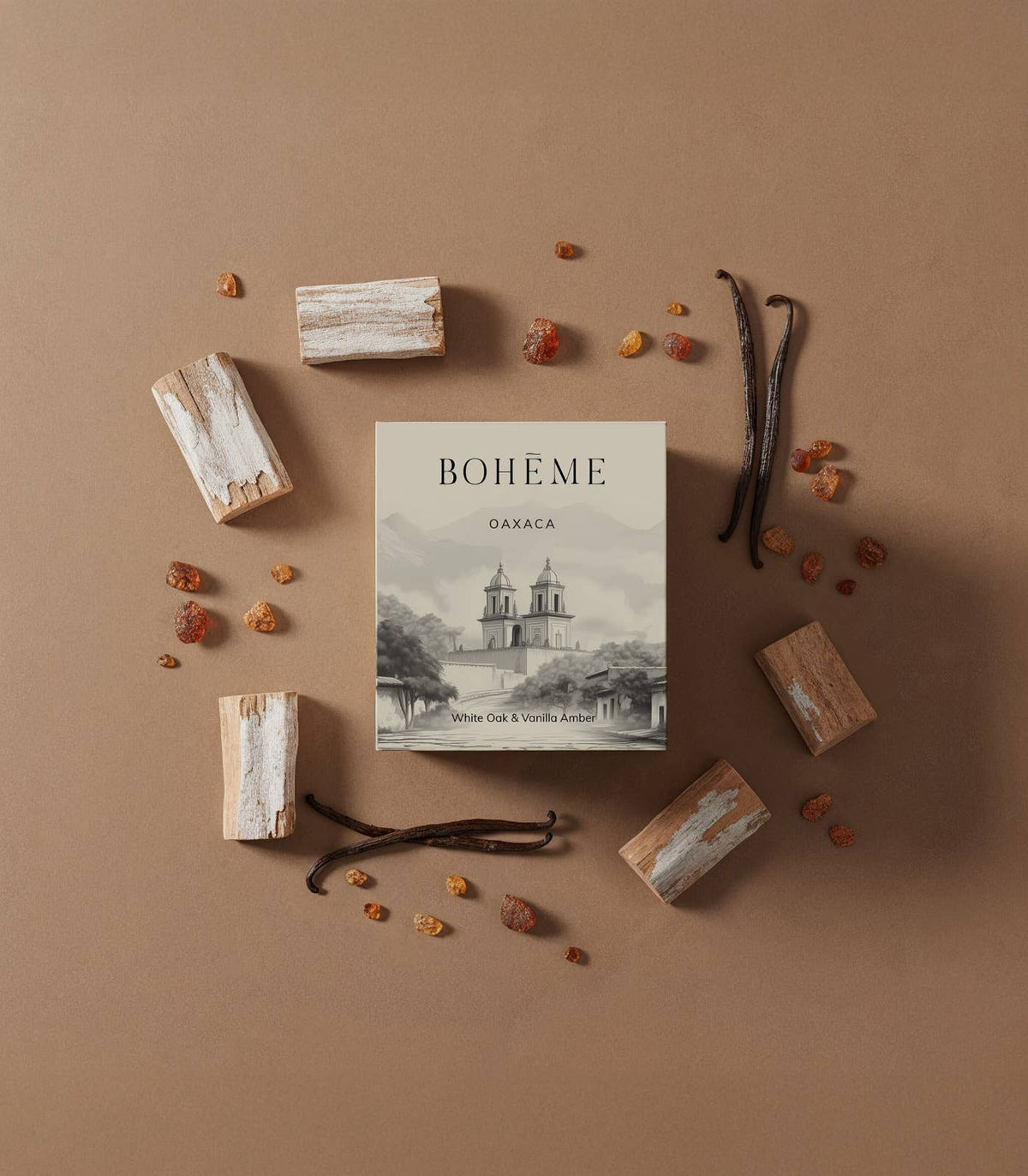 Boheme Fragrances Oaxaca Wholesale Candle – White Oak, Amber & Vanilla