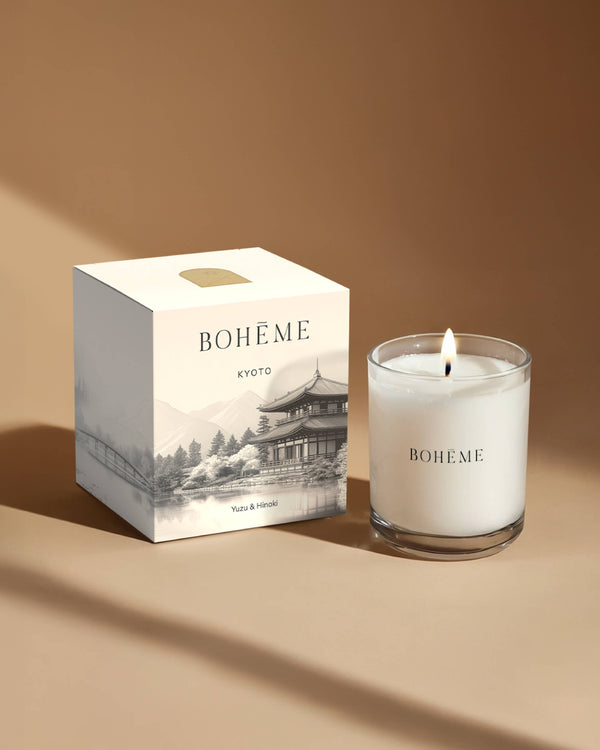 Boheme Fragrances Kyoto Candle – Yuzu, Hinoki & Cherry Blossom