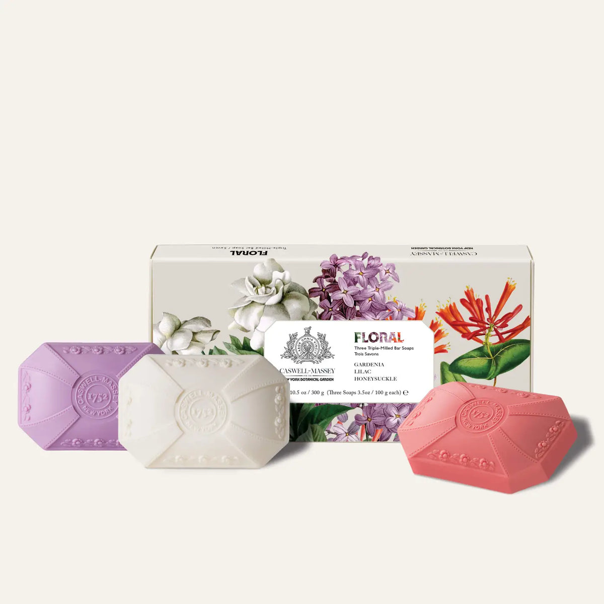 Caswell-Massey Three-Soap Set - Floral