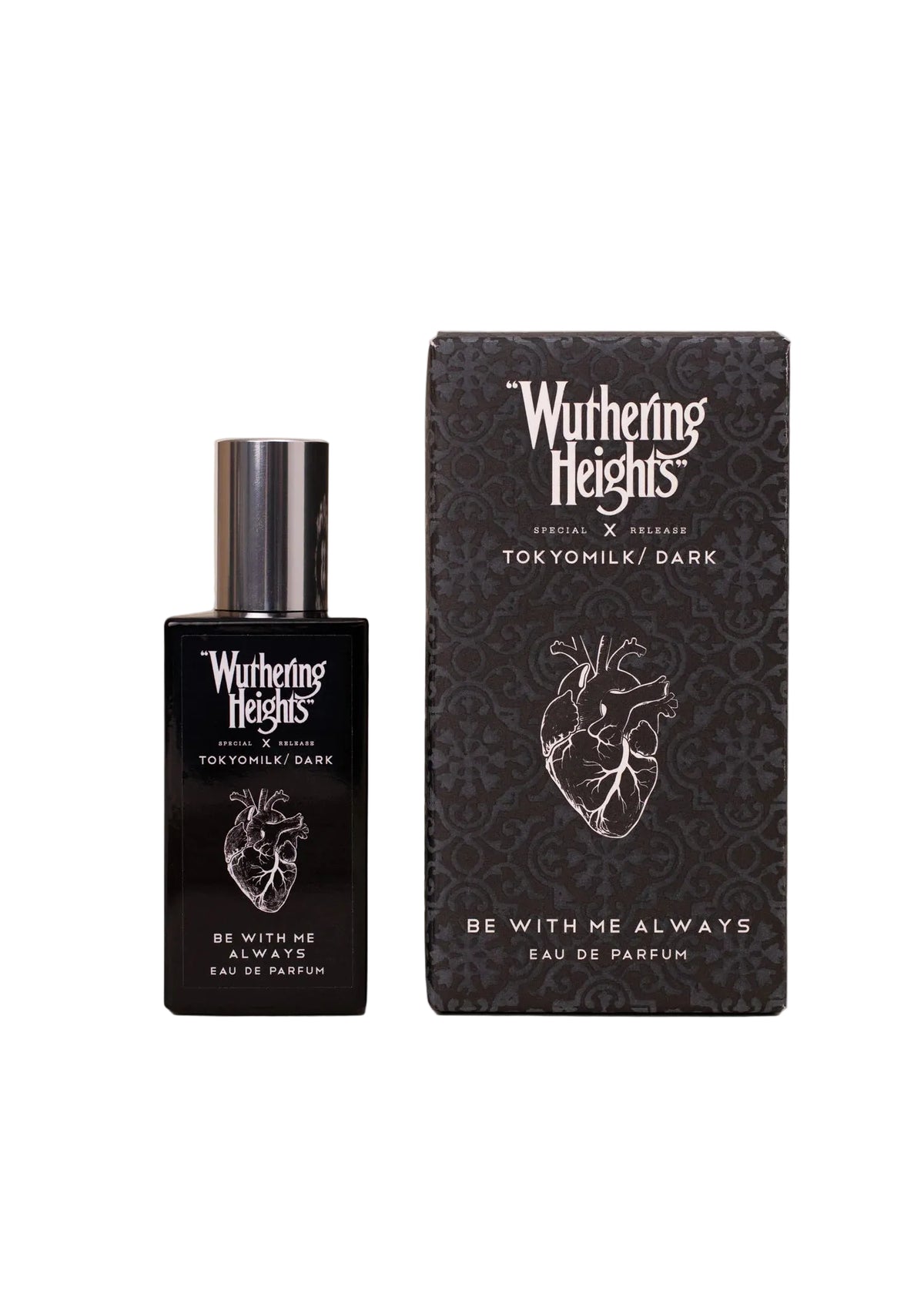 Wuthering Heights perfume bottle and packaging on a white background