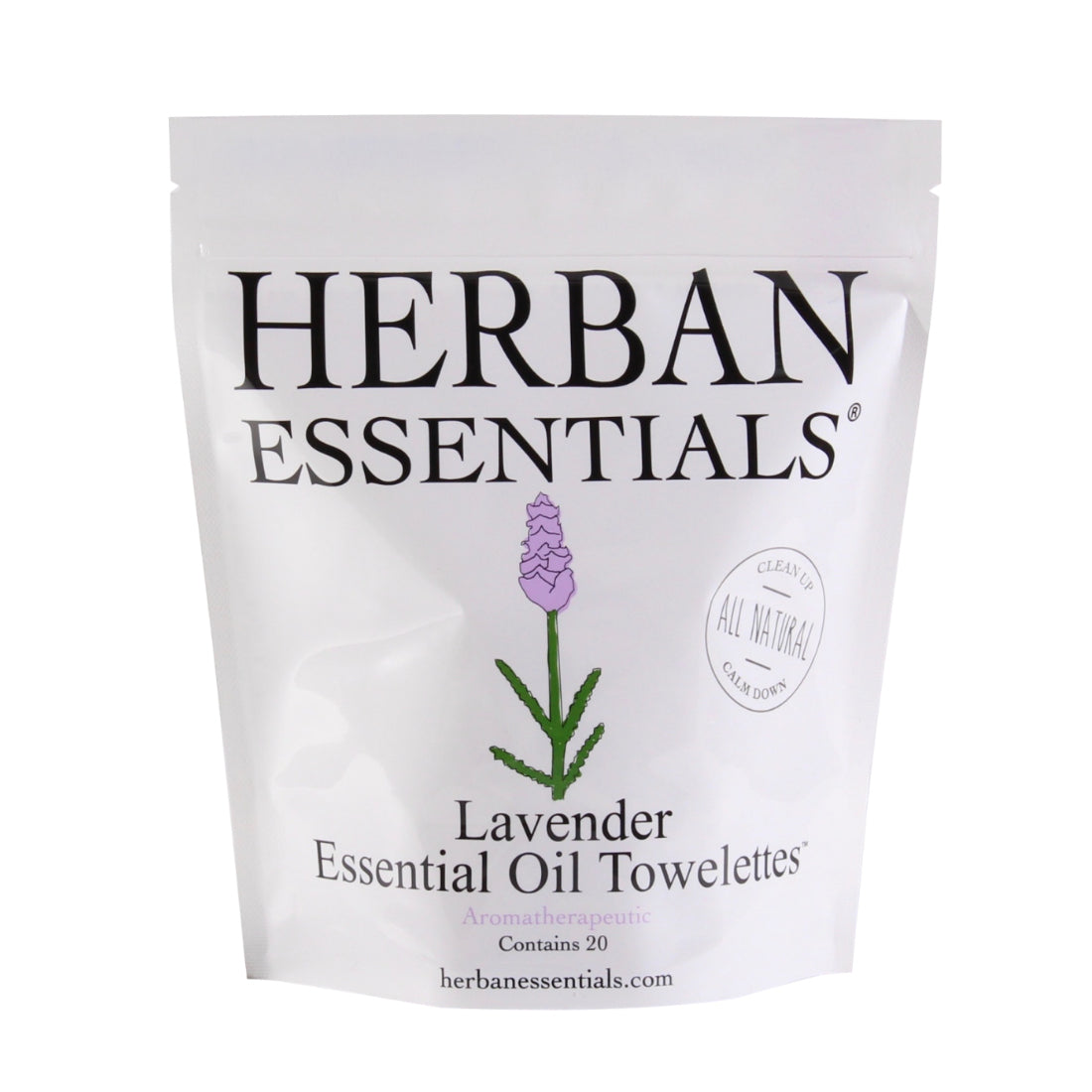 Herban Essentials Essential Oil Towelettes - Lavender