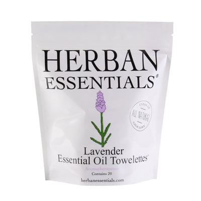 Herban Essentials Essential Oil Towelettes Lavender Hampton Court