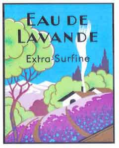 All Occasion Greeting Card - Eau de Lavande Vintage Label - Hampton Court Essential Luxuries