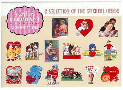 Valentine Labels - Vintage Reproduction Happy Valentine's Day Stickers - Hampton Court Essential Luxuries