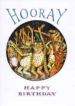 Birthday Greeting Card - Hooray Happy Birthday - Hampton Court Essential Luxuries