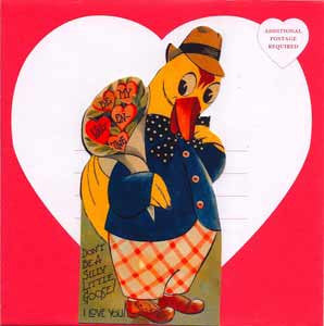 Valentine Greeting Card - Don't Be a Silly Little Goose! I Love You! - Hampton Court Essential Luxuries
