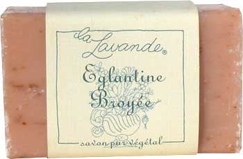 La Lavande Broyee Soap - Eglantine (Wild Rose) - 100gm - Hampton Court Essential Luxuries