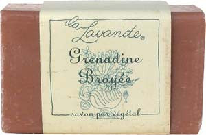 La Lavande Broyee Soap - Grenadine and Pomegranate - 100gm - Hampton Court Essential Luxuries