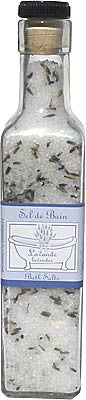 La Lavande Bath Salt Jar - Lavender with Buds - Hampton Court Essential Luxuries