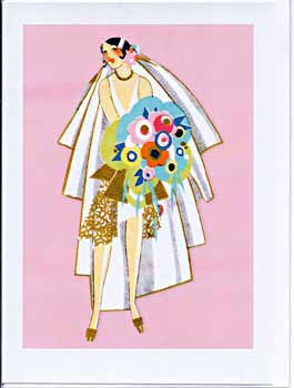All Occasion Greeting Card - Art Deco Bride - Hampton Court Essential Luxuries