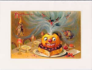 Halloween Greeting Card - Party Pumpkin Sparkle Card - Hampton Court Essential Luxuries