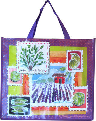 Accents Chic Shopping Bag - Lavender Vignette - Hampton Court Essential Luxuries