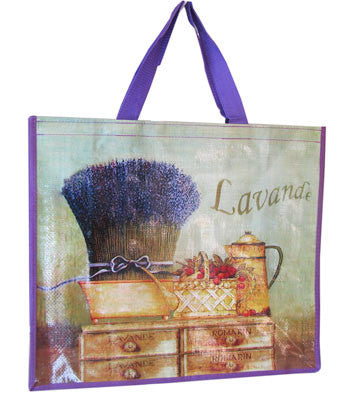 Accents Chic Shopping Bag - Lavender Bunch - Hampton Court Essential Luxuries