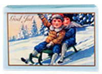 Victoria Scandinavian Merry Christmas Soap - Sleighing Children - Hampton Court Essential Luxuries